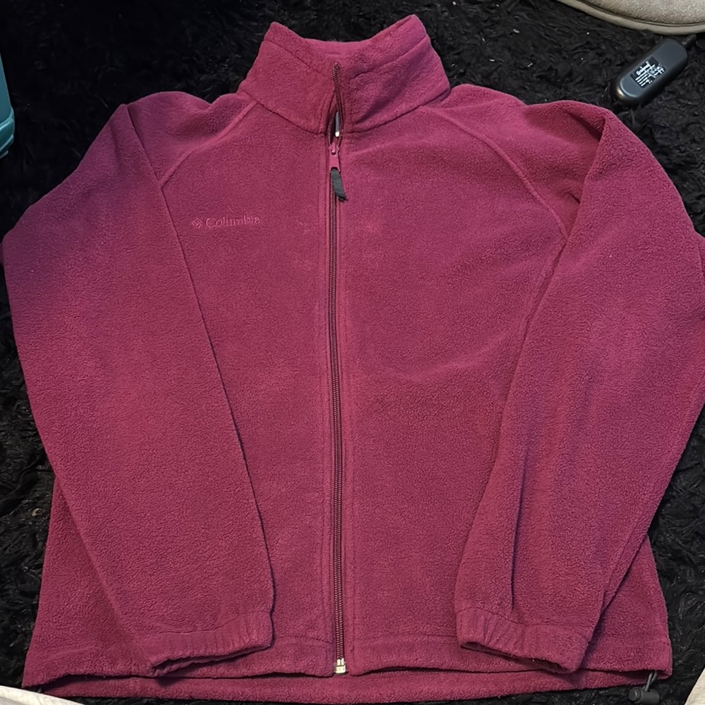 Columbia Purple/Maroon Fleece Jacket